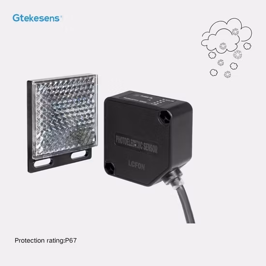 IP65 Infrared Retro-Reflective Photoelectric Switch for Heavy Industry Door