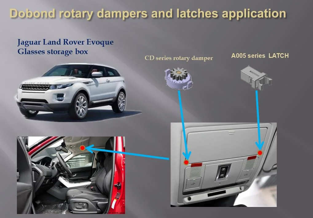 Wholesale Precision Plastic Component Door Catches Latches for Interior Overhead Console