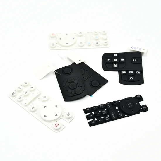 ODM/OEM силиконовая резина, проводящая клавиатура P+R и пластиковая крышка кнопки, цифровая кнопка